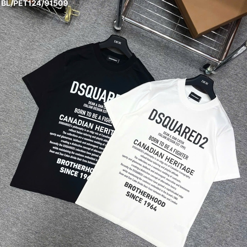 เสื้อยืด Dsq ผ้าคอตตอน 100% full tag mac