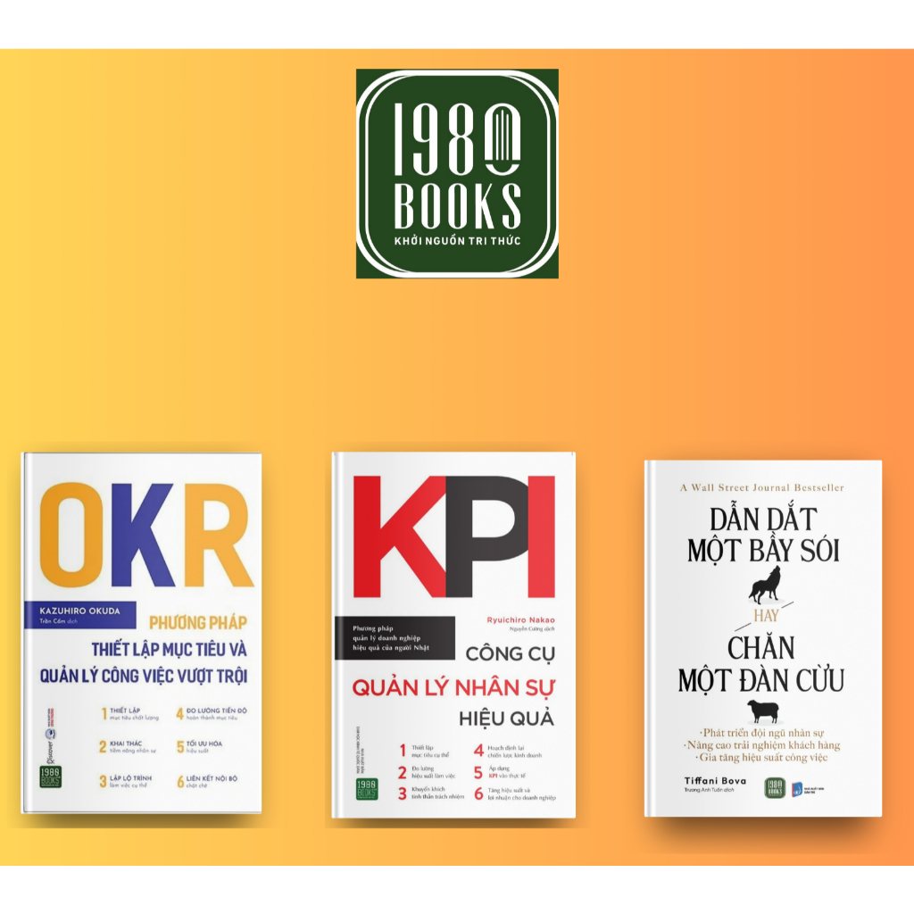 หนังสือ Combo 3 เล่ม OKR - Method of Setting MTVQLCVVT + เครื่องมือจัดการ KPI NSHQ + ชั้นนําของหมาป่