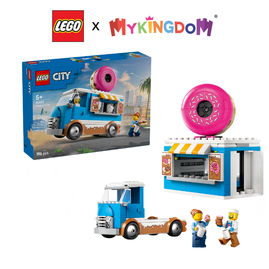 LEGO CITY 60452 Mobile Donut Car Assembly Toy (196 ชิ้น)