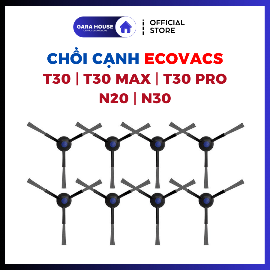 แปรงด้านข้าง Ecovacs T30 pro T30 MAX T30S N20 pro N30 pro เครื่องดูดฝุ่นหุ่นยนต์ _ อุปกรณ์เสริมทดแทน