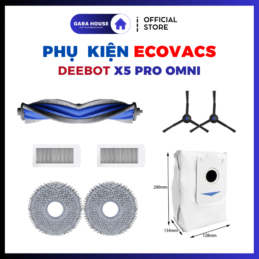 Ecovacs Deebot X5 X5 Pro Omni X5 Hybrid Robot อุปกรณ์เสริมเครื่องดูดฝุ่น _ อุปกรณ์เสริมทดแทน