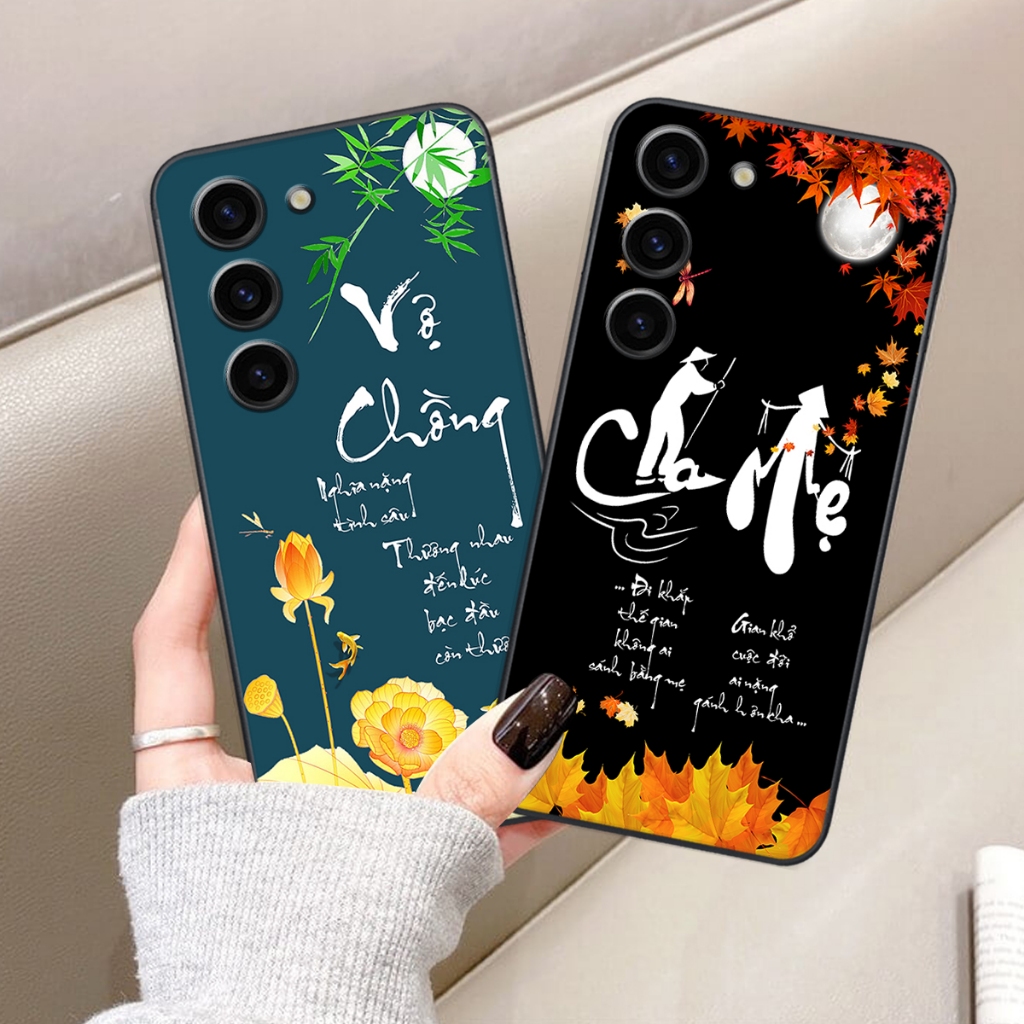 เคสสําหรับ Samsung S24/ S24+/S24 PLUS/SS S24 ULTRA/ S24 FE พิมพ์ด้วยภาพ SUPER BEAUTIFUL สันติภาพ โชค