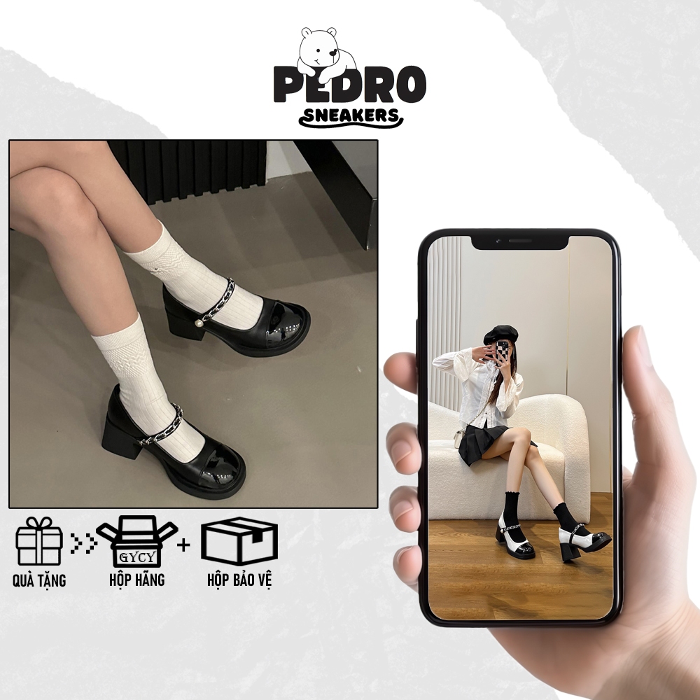 Luxury Lady Marry Jane Shoes MJ68 QC Product Type l Full Box, Womens Oxford Shoes 5cm High Sole Supe