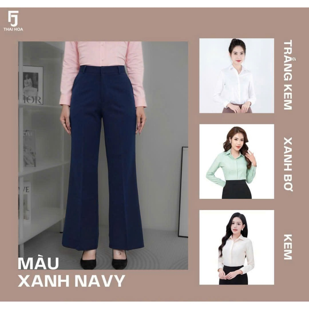 กางเกงขายาวผู้หญิง Thai Hoa มีหลอดเบส รหัสใหม่ L99