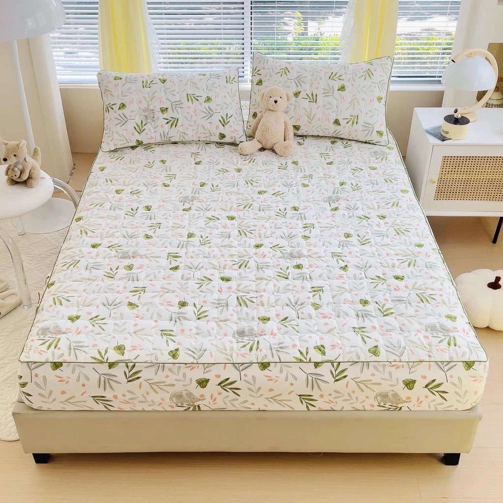 ผ้าปูที่นอนผ้าฝ้าย ผ้าปูที่นอน Chunky ผ้าปูที่นอน Chunky ผ้าปูที่นอน หลายขนาด m6, m8, 2m2 รุ่นเบี่ยง