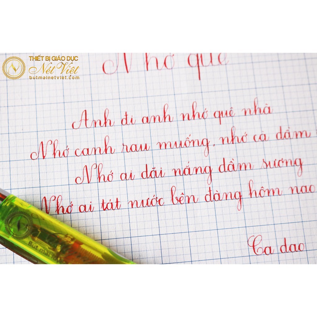 Net Viet 079 ปากกาใบไม้ไผ่หนา - การเตรียมการทดสอบการเขียนด้วยลายมือที่สวยงาม - สินค้าของแท้ - รูปที่ 5