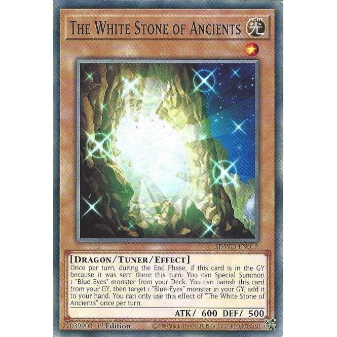 [KW2 Yugioh] [EN-UK] การ์ด White Stone of Ancients - SDWD-EN012 - ฉบับทั่วไป 1