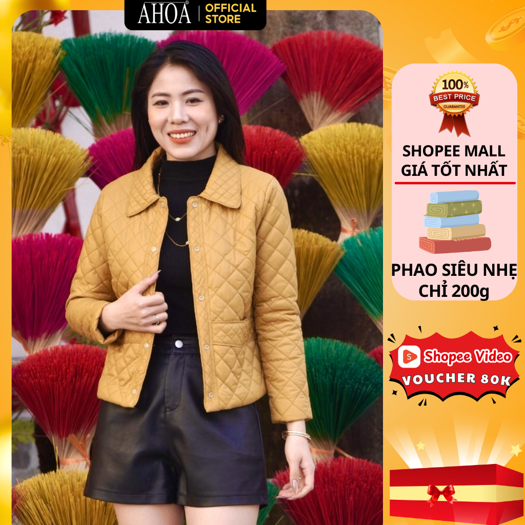 อาอา เสื้อชูชีพคอปกดอกบัวแบบสั้นของผู้หญิงเบา, แจ็คเก็ตลงฤดูหนาววัยกลางคนสําหรับแม่เปลือยคุณภาพสูง P