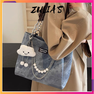 Túi tote công sở da loang phối xích ngọc tặng kèm móc mây Zuliashop8386