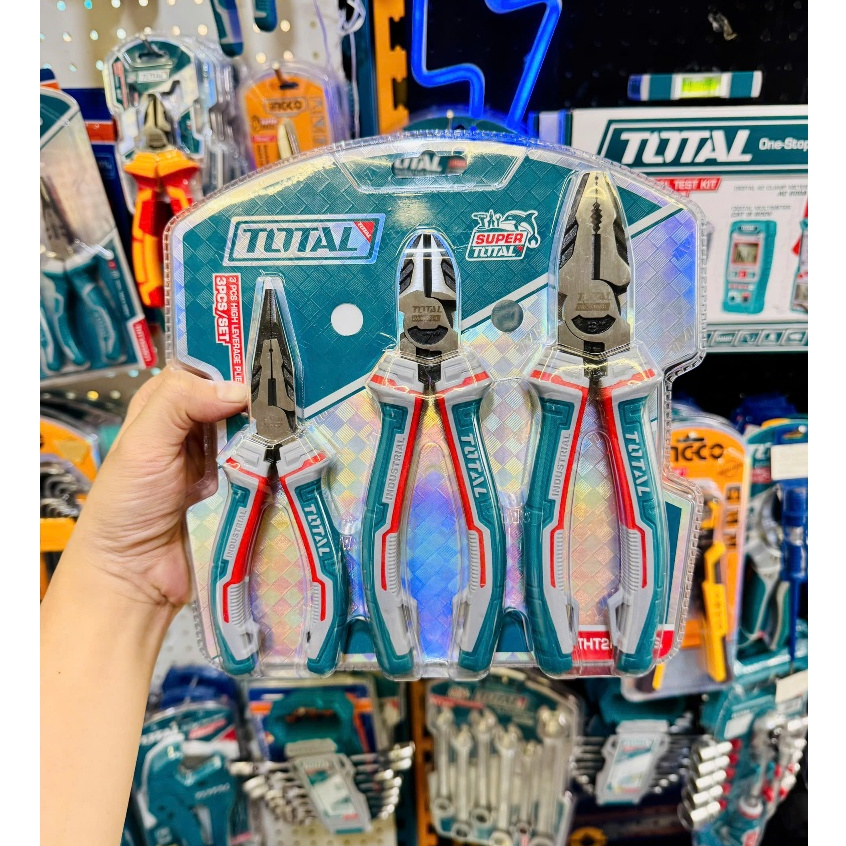 ชุดคีมอเนกประสงค์ 3 ชิ้น TOTAL INGCO THT1K0301/ THT2K0301S/ THT2CK231S power assist 30 - 65% คีมตัด 