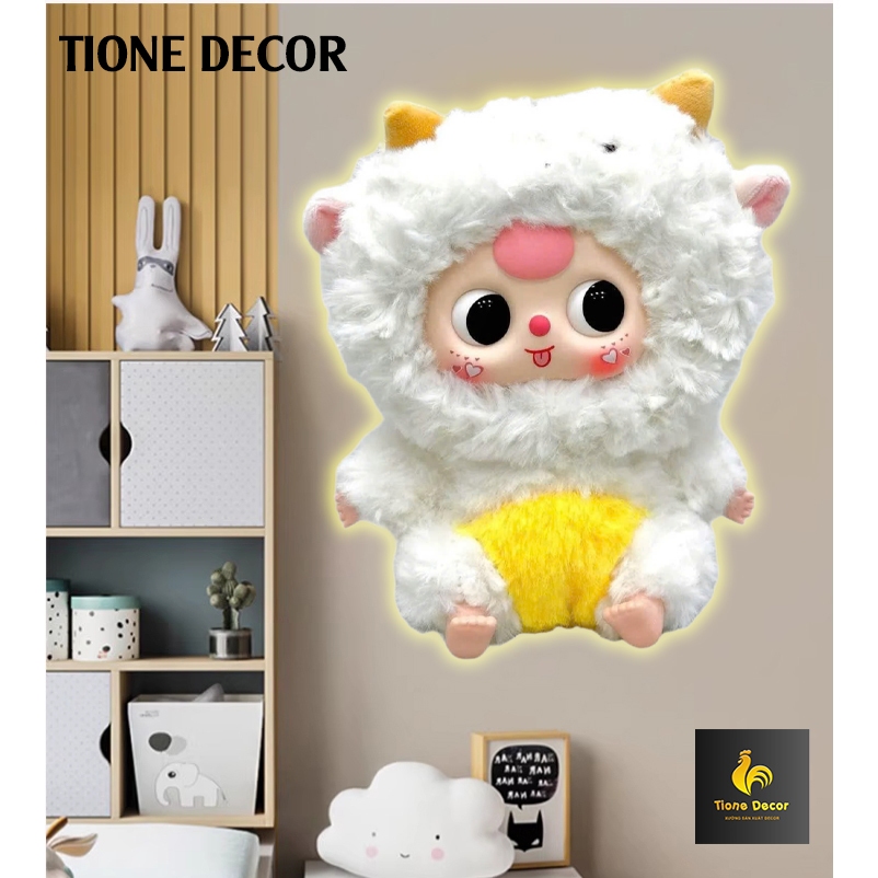 คุณภาพสูง ภาพวาดกระจก BABY TREE พร้อมไฟ led และหลอดไฟสวยงามสําหรับตกแต่งห้อง T62