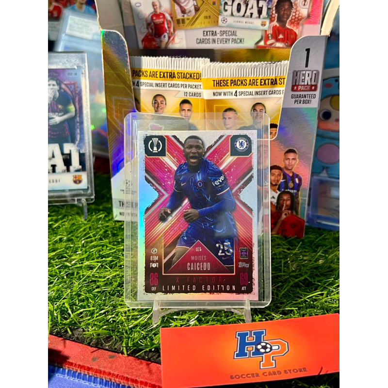 Caicedo Limited Edition Topps Match Attax Extra UCL 2024/25 การ์ดฟุตบอล