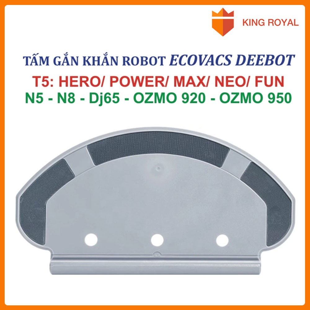 อุปกรณ์เสริมสําหรับผ้าเช็ดและยึดเศษผ้าสําหรับเครื่องดูดฝุ่นหุ่นยนต์ Deebot T5: Hero/ Max/ Power/ Neo