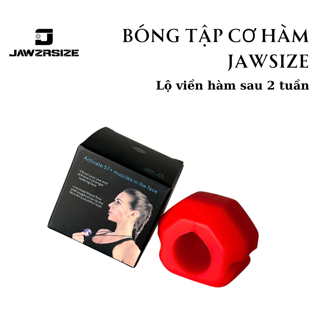 ลูกบอลออกกําลังกาย Jawzrsize Jaw - สีแดง เคี้ยว, Mewing, Jawliner