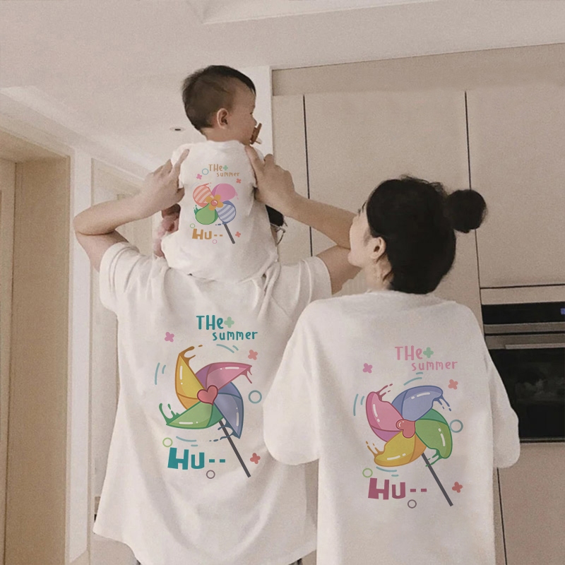 เสื้อครอบครัว Familylove - Family Set ลาย THE SUMMER PINCH ผ้าคอตตอน 100%