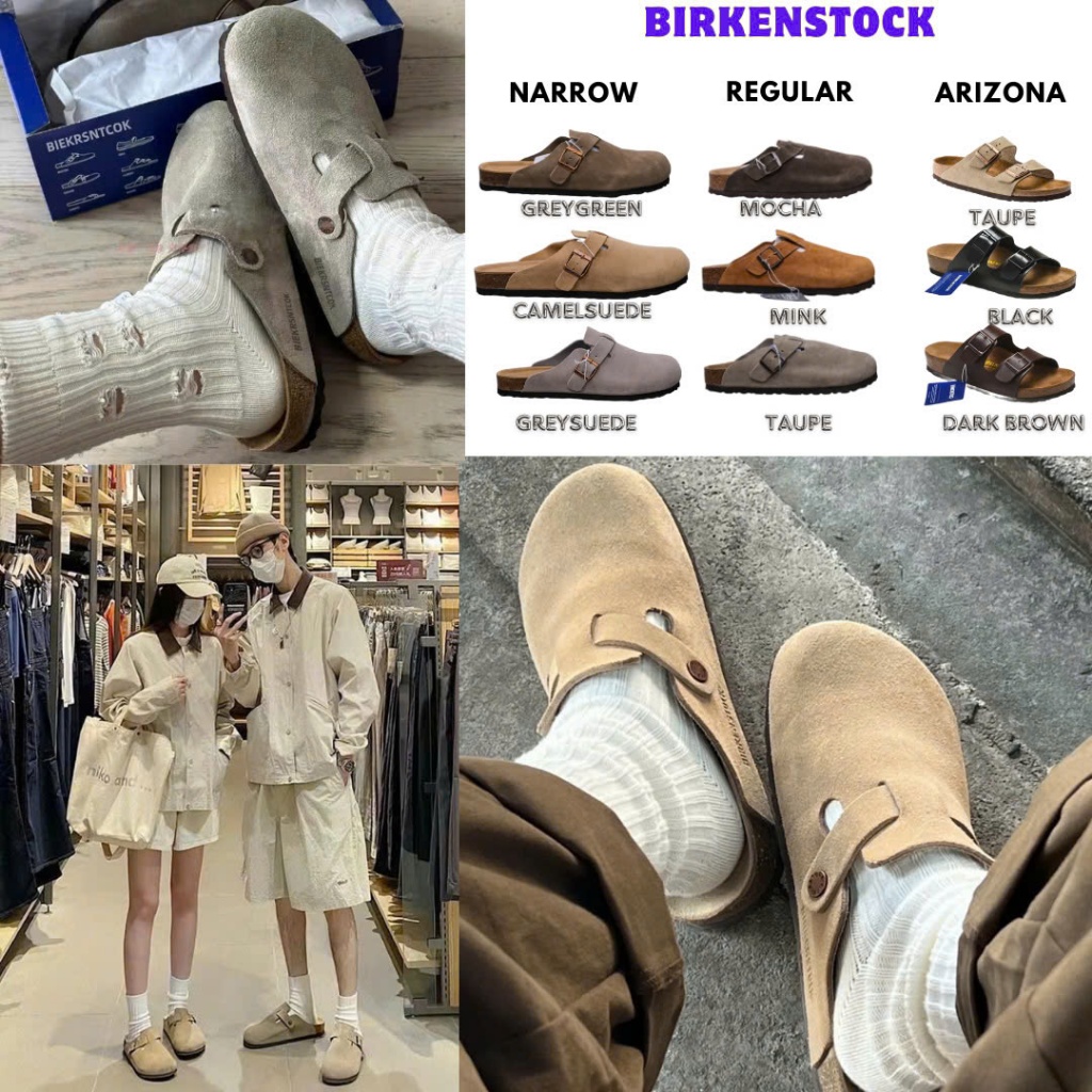 [GeekSneaker] รองเท้าแตะ | รองเท้าแตะ | อาซิโรน่า | รองเท้าแตะ Birkenstock Boston