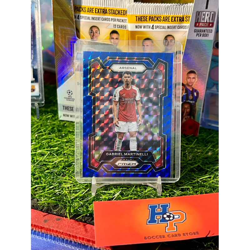 Gabriel Martinelli Blue Panini Prizm EPL 2023/24 การ์ดฟุตบอล