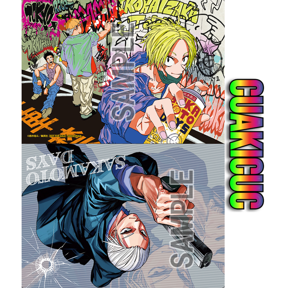 [GENUINE JAPANESE] แฟ้มใส 2 ด้านพิเศษ Sakamoto Days Weekly Shonen Jump 2025 - สินค้าแสดงผลระดับไฮเอนด์