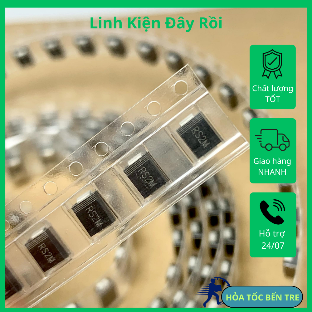 5 ชิ้น RS2M FR207 SMB/DO-214AA SMD 1000V 2A Quick Recovery DIODE