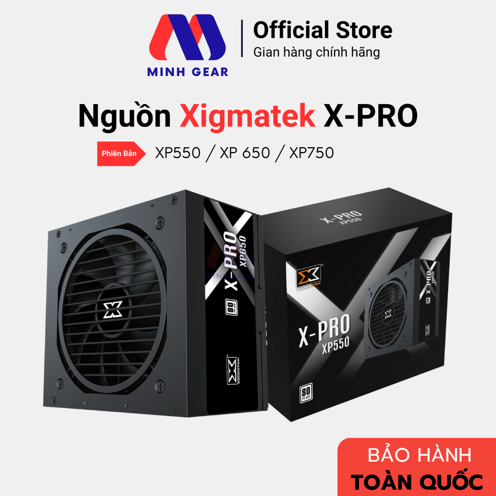 แหล่งพลังงานคอมพิวเตอร์ Xigmatek X-PRO XP550 / XP650 / XP750 - 80PLUS WHITE