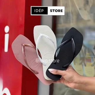 รองเท้าแตะผู้หญิงแบบคีบพื้นทรงแบนหัวเหลี่ยมหลากสีไฟสุดๆสําหร…