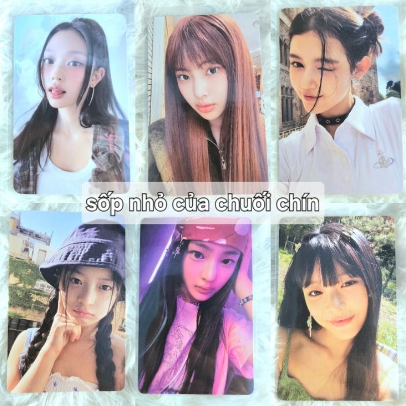 เปรียบเทียบการ์ด Haerin Hanni Minji Hyein Danielle Newjeans (อ่านคําอธิบาย)