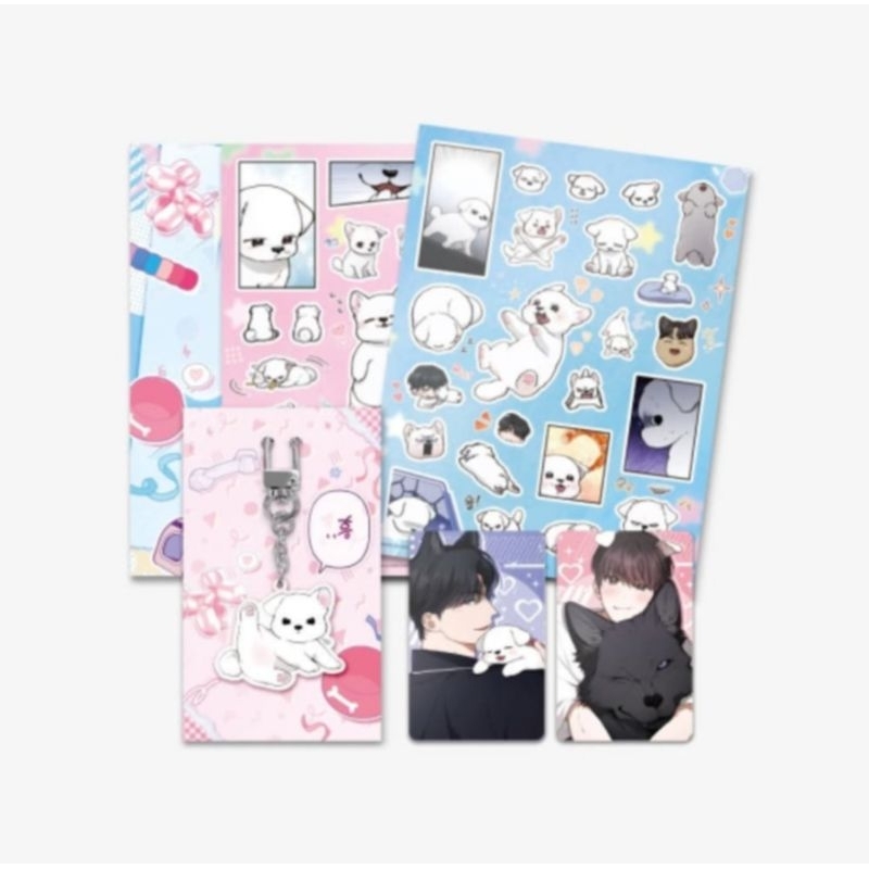 ชุดสติ๊กเกอร์+การ์ด+พวงกุญแจ Paws And Claws - สินค้า Manhwa BL Lezhin, Bomtoon...