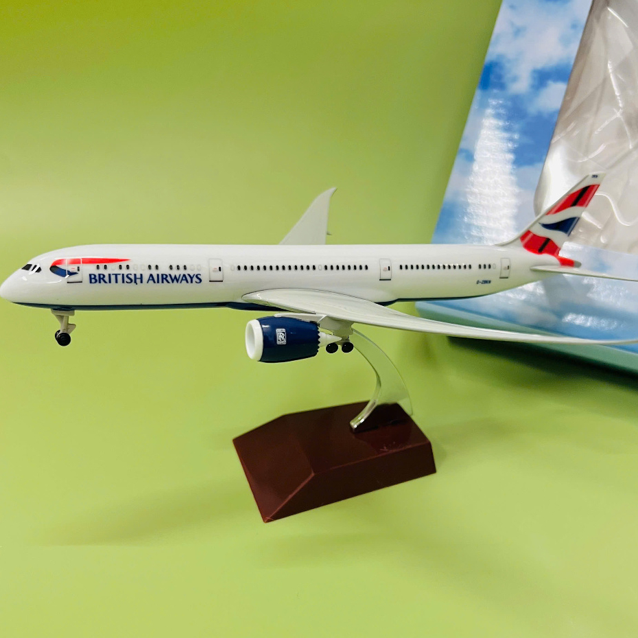 AIRCRAFT "BOEING 787 BRITISH AIRWAYS" สายการบินในสหราชอาณาจักร โลหะคุณภาพสูง (1:400)