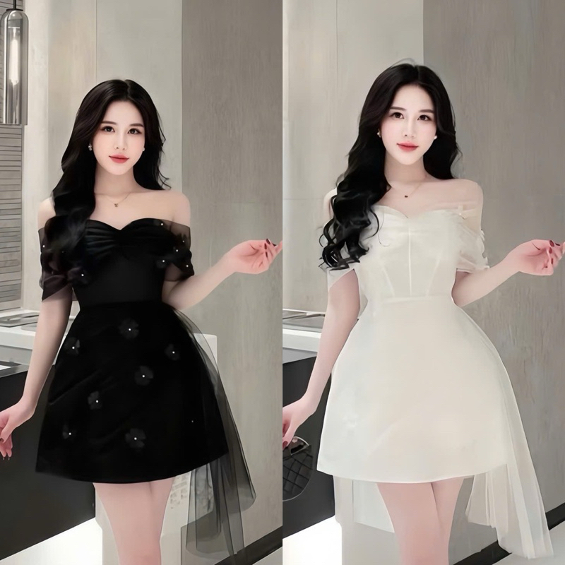 ชุดเดรสผู้หญิงไซส์ใหญ่ 50-90KG คอนซีลเลอร์ ทรงแฮ็ค สําหรับทํางาน ปาร์ตี้ ออกไปข้างนอก -D190- U Xinh 