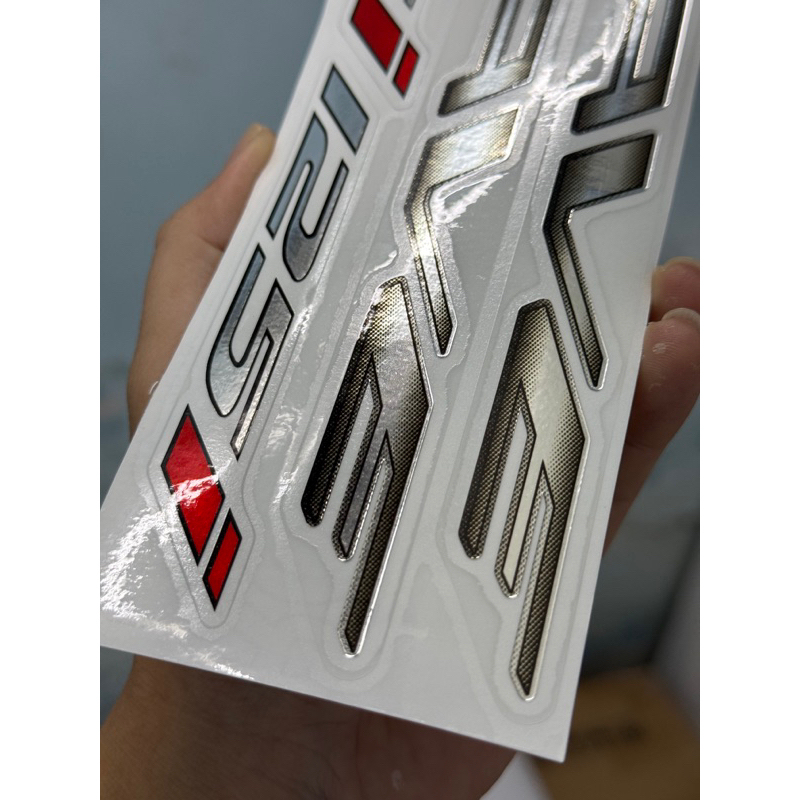 สติ๊กเกอร์โครเมียม Wave 125i สําหรับรถยนต์ทุกสีสําหรับอนาคต led, wave 125i