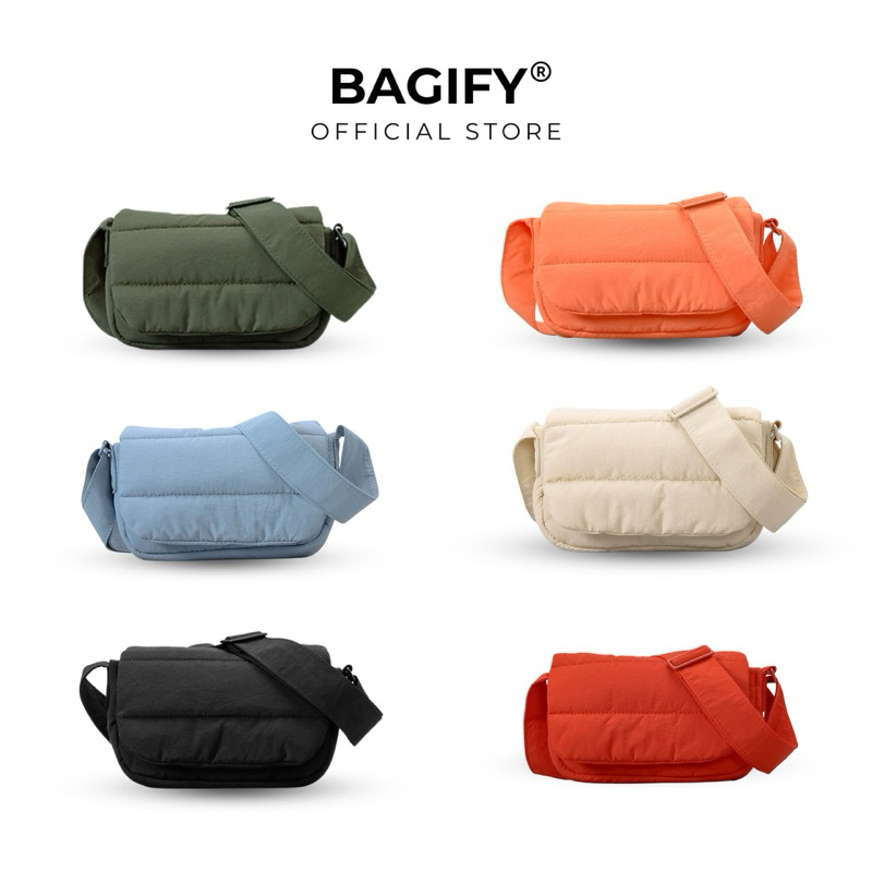 BAGIFY® 2025 Stellar Mini Quilted Crossbody Bag Mini Cloud Sling Crossbody Puffy Bag Ultralight