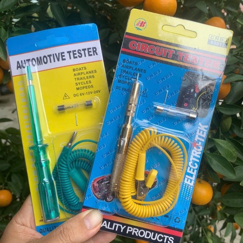 เครื่องทดสอบไฟฟ้าแบบเหนี่ยวนําเหมาะสําหรับรถยนต์ รถมอเตอร์ไซด์ รถบรรทุก 6V, 12V, 24V มาพร้อมหลอดไฟทดแทน