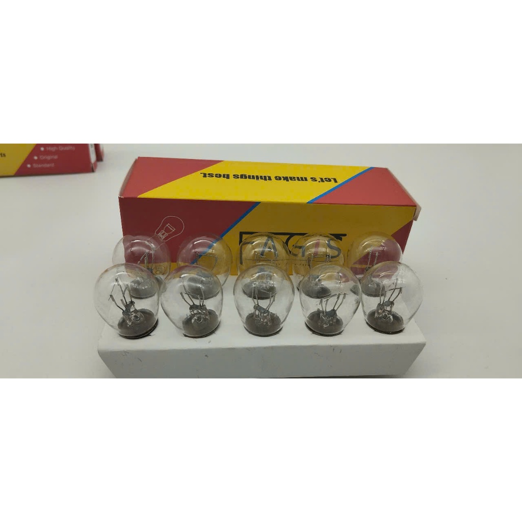 Fagis หลอดฮาโลเจน P21W 12V, P21/5W 12V, S25, 1156, 1157 ไฟท้าย ไฟเบรคสําหรับรถยนต์และรถจักรยานยนต์