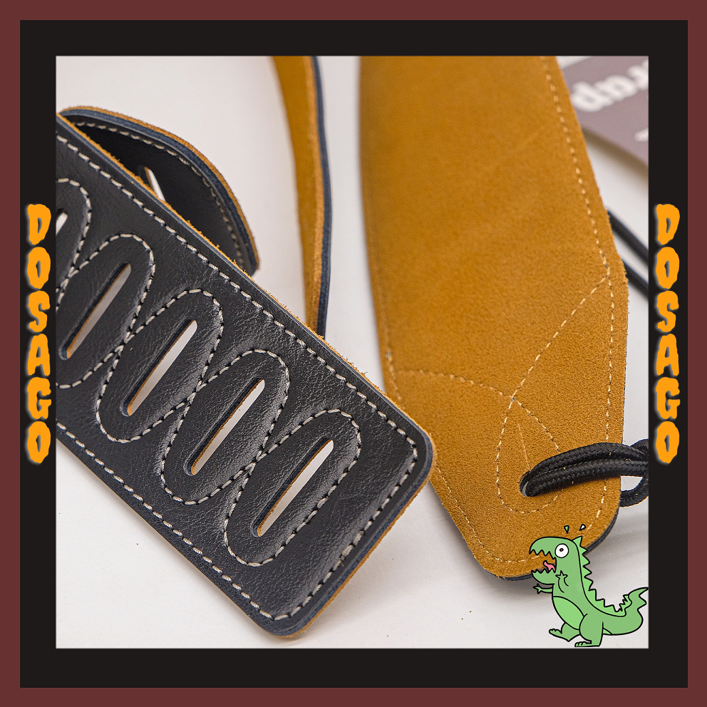 ของแท้ - สายกีต้าร์ Olympia หนังวัวแท้ระดับพรีเมียม OST-05LPGB,OST-03LPGBK