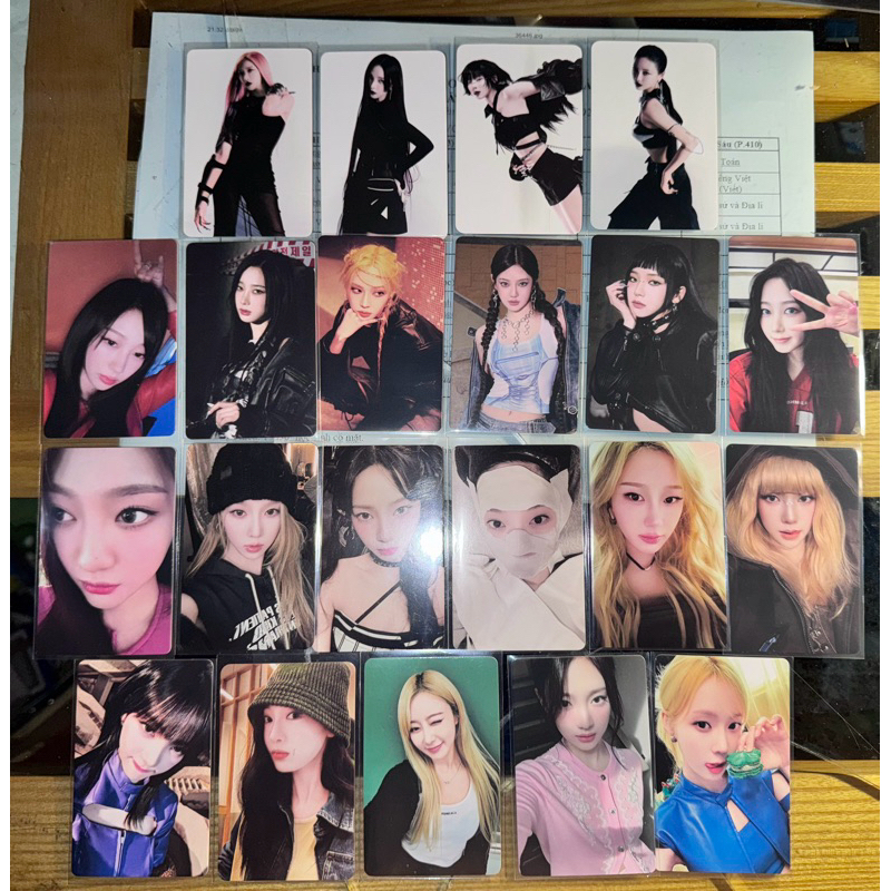 [ OFFICIAL] PAINTINGS/ PHOTOS/ CARD เพลง aespa QQ