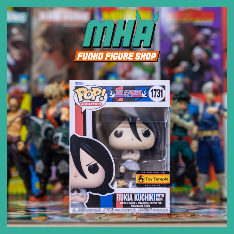 Funko Pop Bleach ของแท้ - Rukia Kukichi พร้อมแสตมป์วัดของเล่น Kon 1731