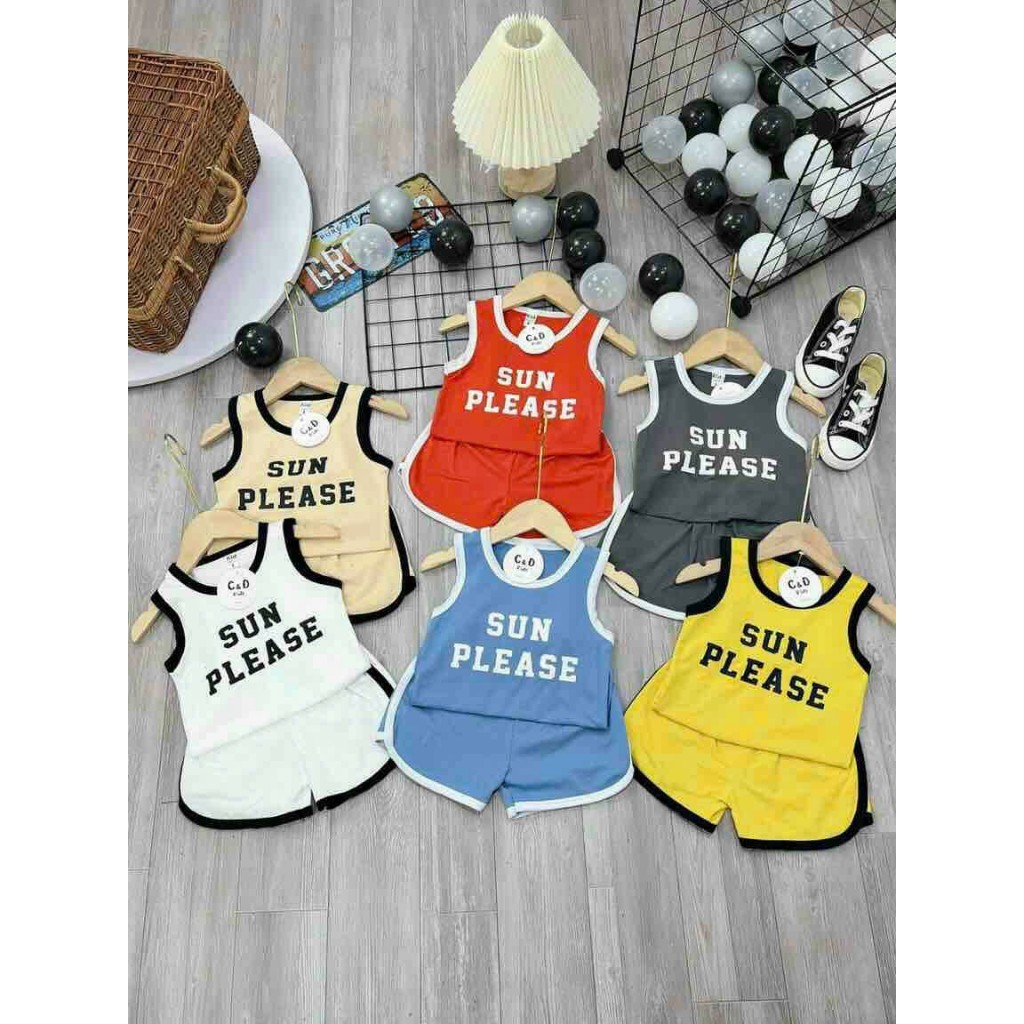 COMBO 5 ชุดของ SUN PRINTED TRIPLE HOLES สําหรับ BOYS และ GIRLS ขนาด 6-18KG