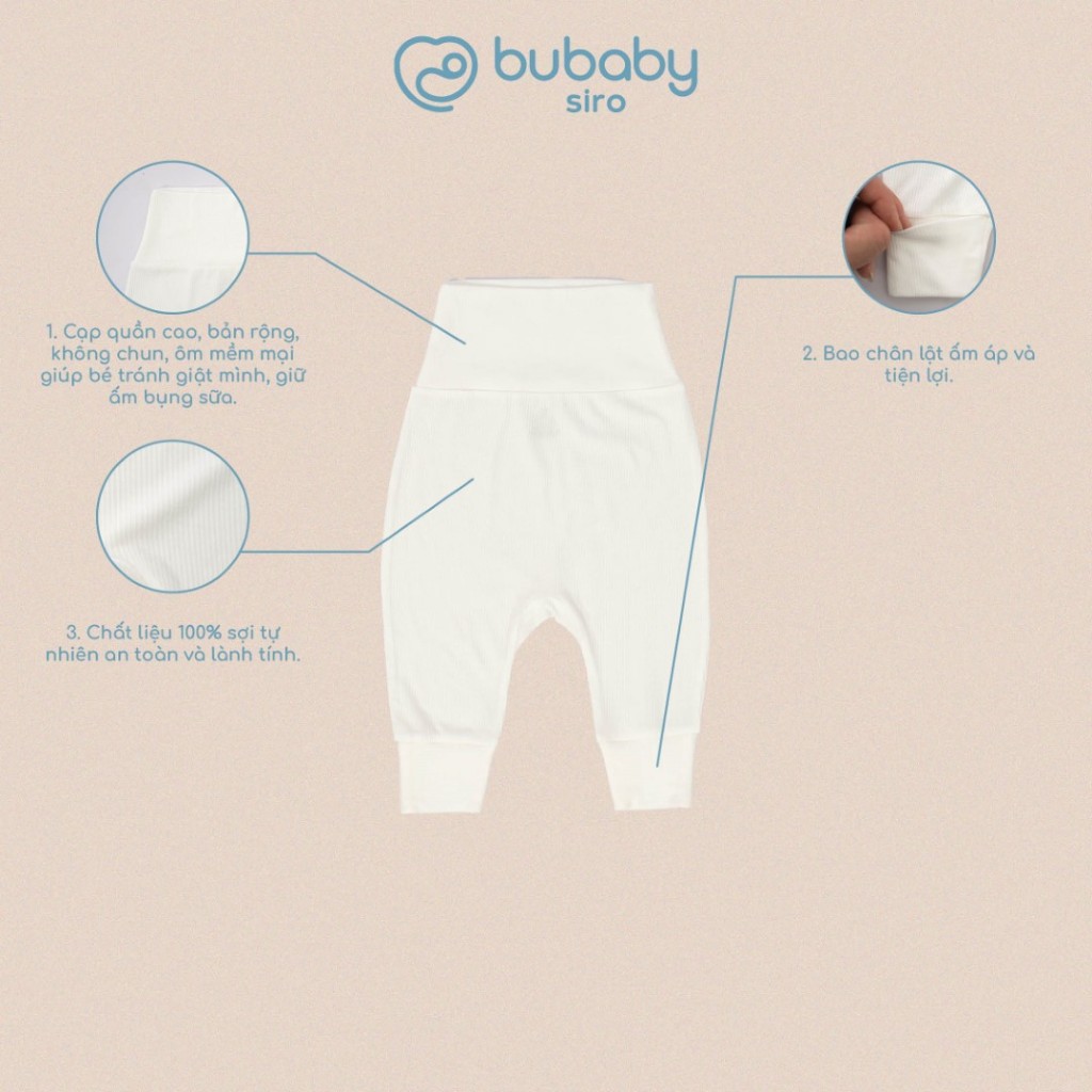 [Bu Baby] กางเกงไซรัป Bubaby สําหรับทารกตั้งแต่แรกเกิดถึง 3 เดือน