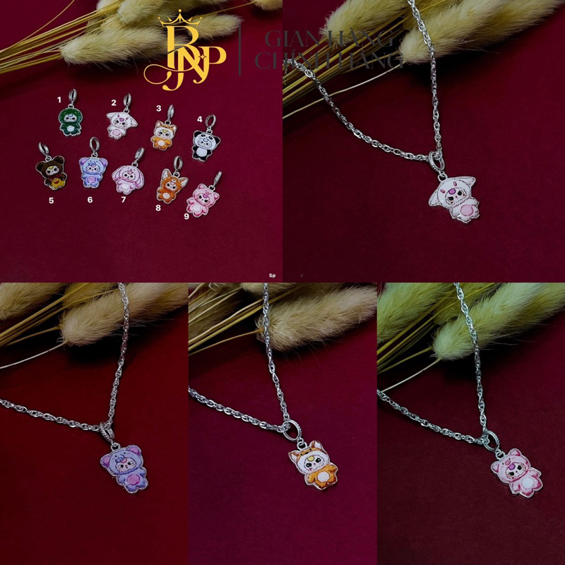 สร้อยคอ BaBy Three วัสดุเงิน BNP สําหรับเด็กทารก