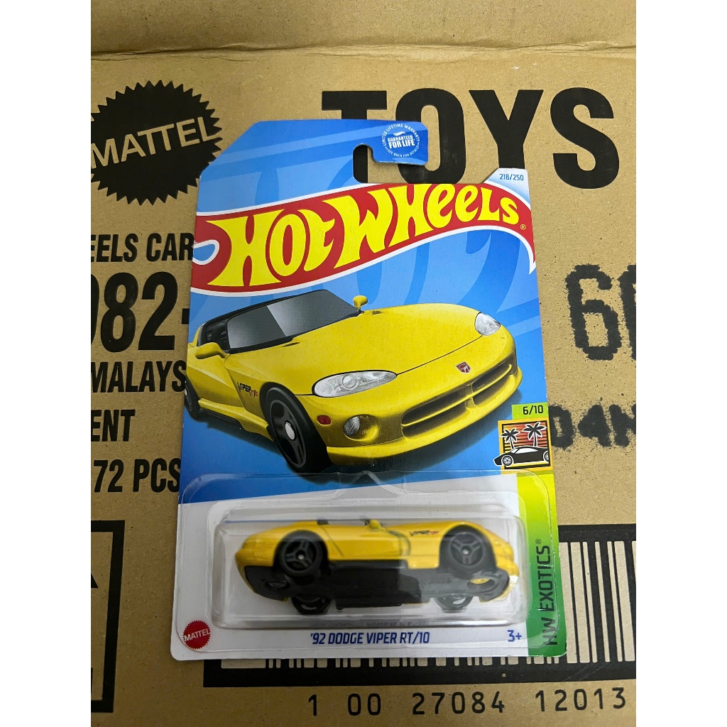 LeHuong Diecast - Hot Wheels 92 Dodge Viper RT/10 (สีเหลือง)