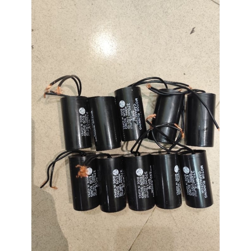 15uf คาปาซิเตอร์ สําหรับปั๊มน้ํา 750ว และมอเตอร์ทุกชนิด