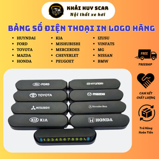 Bảng Số Điện Thoại Ô Tô Logo Các Hãng Xe Ô Tô - Bảng Ghi Số Điện Thoại Đặt Taplo Khi Dừng Dỗ