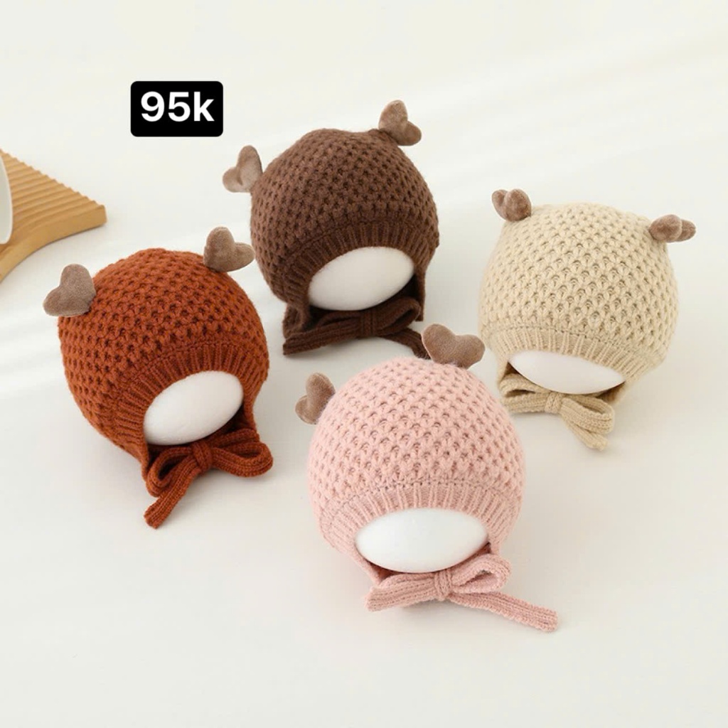 EXTREMELY ADORABLE BABY DEER EARS WOOL HAT - LACIANA - N08