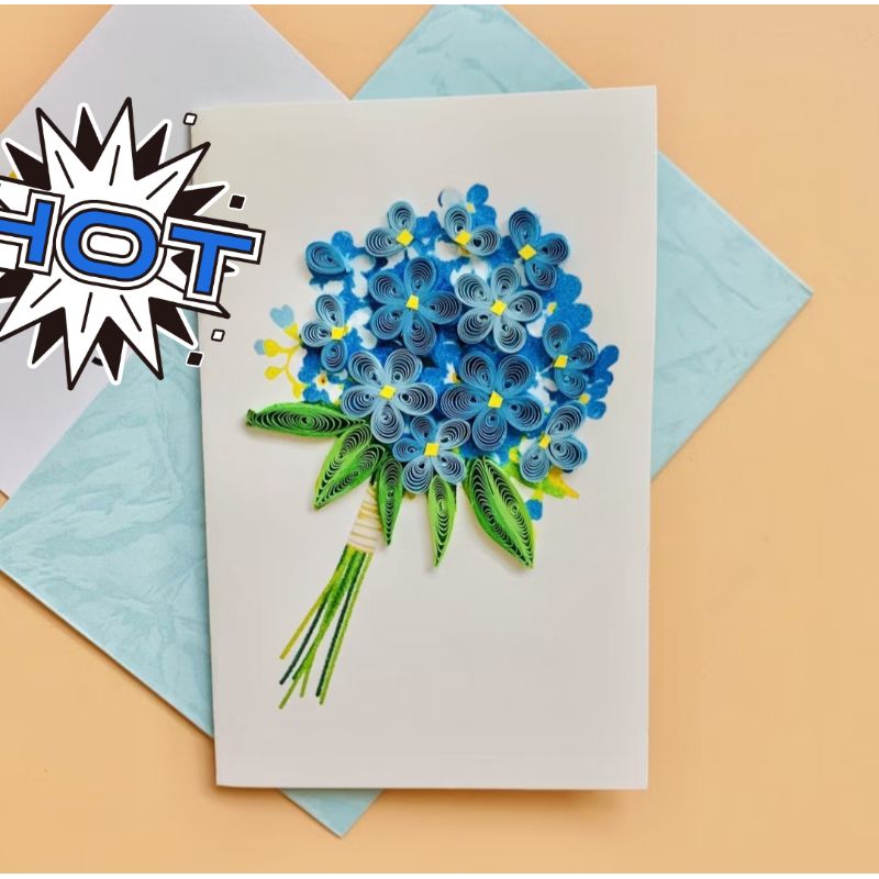 การ์ด Quilling - การ์ดกระดาษ Artisic Quilling