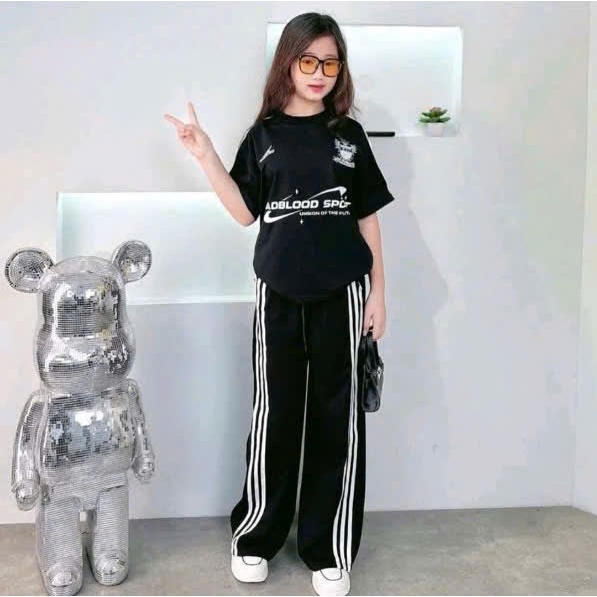 ชุดกีฬาสตรี 3 ลาย ( ADBLOOD PATTERN 2 COLORS BLACK ASH) ขนาดบุคลิกภาพ 9-45 กก. m00 - รูปที่ 2