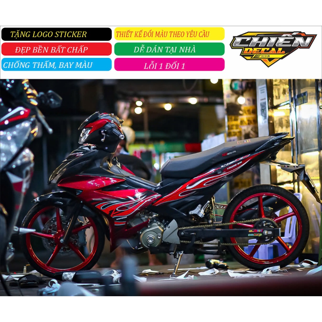 EXCITER รุ่น STAMP FIRE RED FIRE