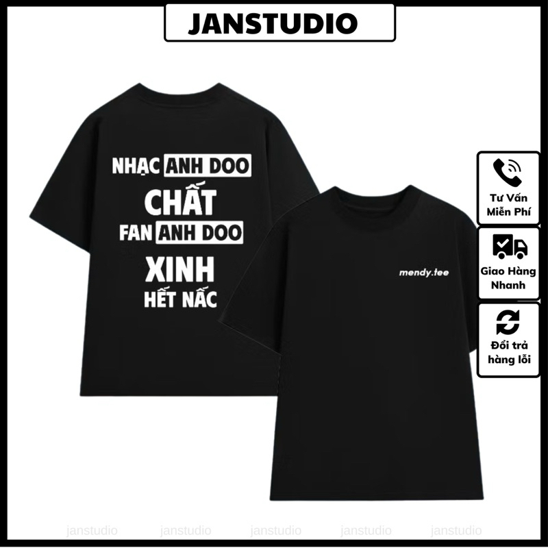ANH DOO BEAUTIFUL FAN ANH DOO เสื้อยืด Oversize, Hai Dang Doo Loose Cool เสื้อยืด