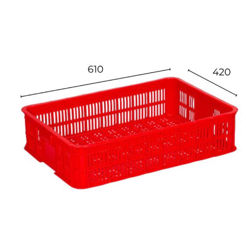 ถาดพลาสติกเปิด 1 นิ้ว พลาสติกเปิด wave 62,6 cm x 42,4 cm x 10 cm Duy Tan พลาสติกหนา
