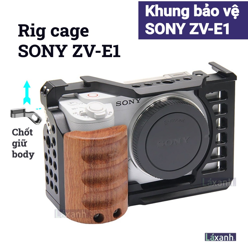 โซนี่ ZV-E1 | Sony ZV-E1 ZVE1 E1 ZV E1 แท่นขุดกรงกรอบป้องกันอุปกรณ์เสริมกล้อง