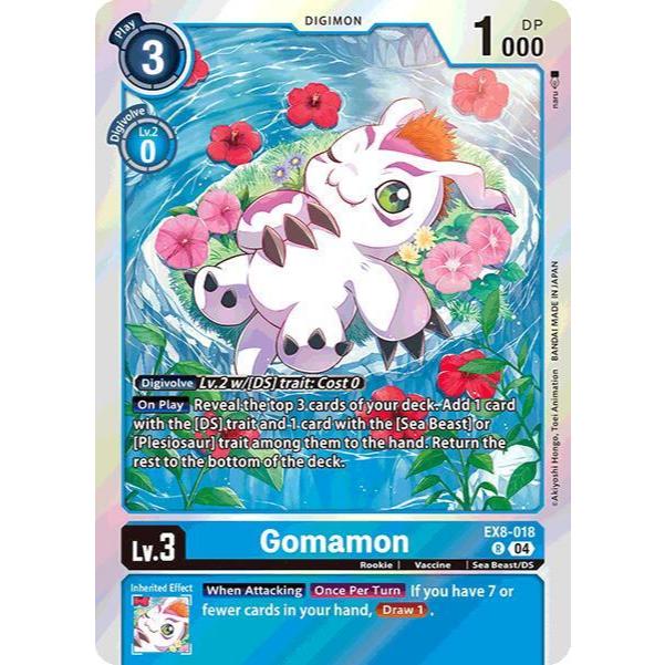 Digimon Card Code EX8-018 - Gomonon - Digimon - Rare